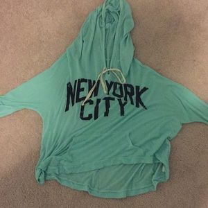 New york long sleeve light hoodie